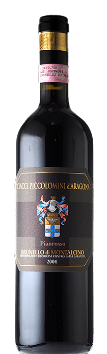 		Brunello di Montalcino Pianrosso / Ciacci Piccolomini d'Aragona	ブルネッロ・ディ・モンタルチーノ　ピアンロッソ / チャッチ・ピッコロミーニ・ダラゴーナ	2004