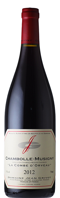  Chambolle Musigny Gombe d'Orveau / Jean Grivot シャンボール・ミュジニー　コンブ・ドルヴォー / ジャン・グリヴォ 2012