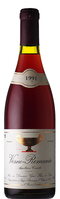 	 Vosne Romanée / Gros Frère et Soeur	ヴォーヌ・ロマネ / グロ・フレール＆スール	1991
