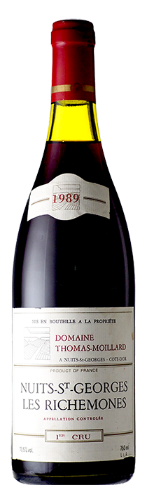  Nuits Saint Georges Richemone / Thomas Moillard ニュイ・サン・ジョルジュ　リシュモーヌ / トマ・モワラール 1989