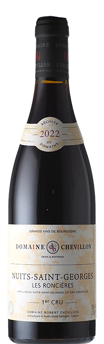  Nuits Saint Georges Roncières / Robert Chevillon ニュイ・サン・ジョルジュ　ロンシエール / ロベール・シュヴィヨン 2022