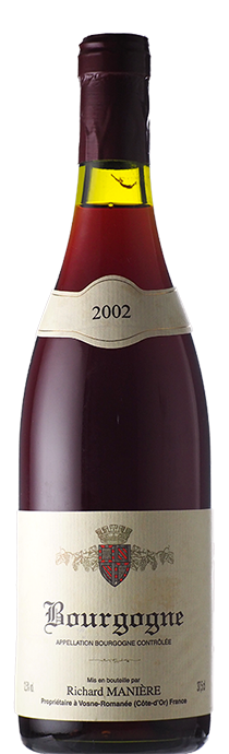 Bourgogne Rouge / Maniere ブルゴーニュ・ルージュ / マニエール 2002