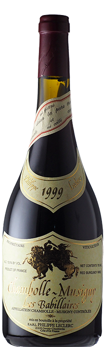  Chambolle Musigny Babillaires / Philippe Leclerc シャンボール・ミュジニー　バビレーヌ / フィリップ・ルクレール 1999