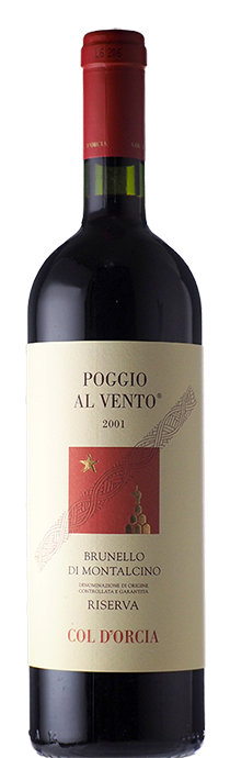  Brunello di Montalcino Riserva Poggio Al Vento / Col d'Orcia ブルネッロ・ディ・モンタルチーノ　リゼルヴァ　ポッジョ・アル・ヴェント / コル・ドルチャ 2001