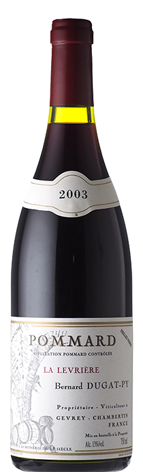 Pommard la Levrière Tres V.V / Bernard Dugat Py ポマール　ラヴィエールV.V / ベルナール・デュガ・ピィ 2003