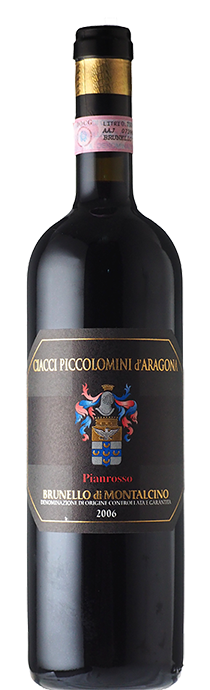  Brunello di Montalcino Pianrosso / Ciacci Piccolomini d'Aragona ブルネッロ・ディ・モンタルチーノ　ピアンロッソ / チャッチ・ピッコロミーニ・ダラゴーナ 2006