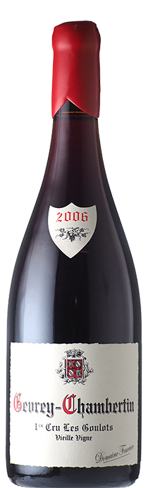  Gevrey Chambertin Goulots V.V / Domaine Fourrier ジュヴレ・シャンベルタン　グーロV.V / ドメーヌ・フーリエ 2006