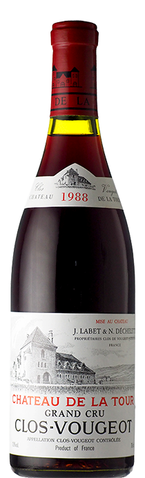 	Clos de Vougeot / Chateau de la tour	クロ・ド・ヴージョ / シャトー・ド・ラトゥール	1988